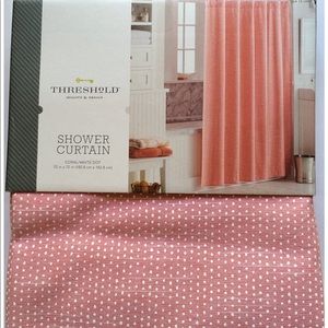 Threshold shower curtain